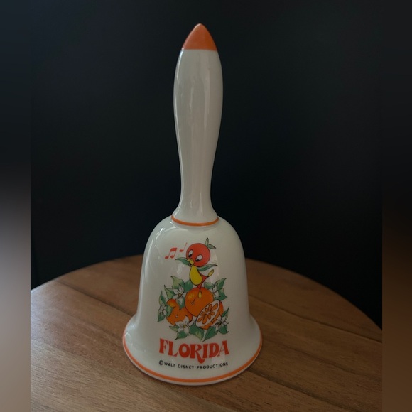 Disney World Florida Orange Bird Bell Decor Accessory Walt Disney Productions - Picture 1 of 4